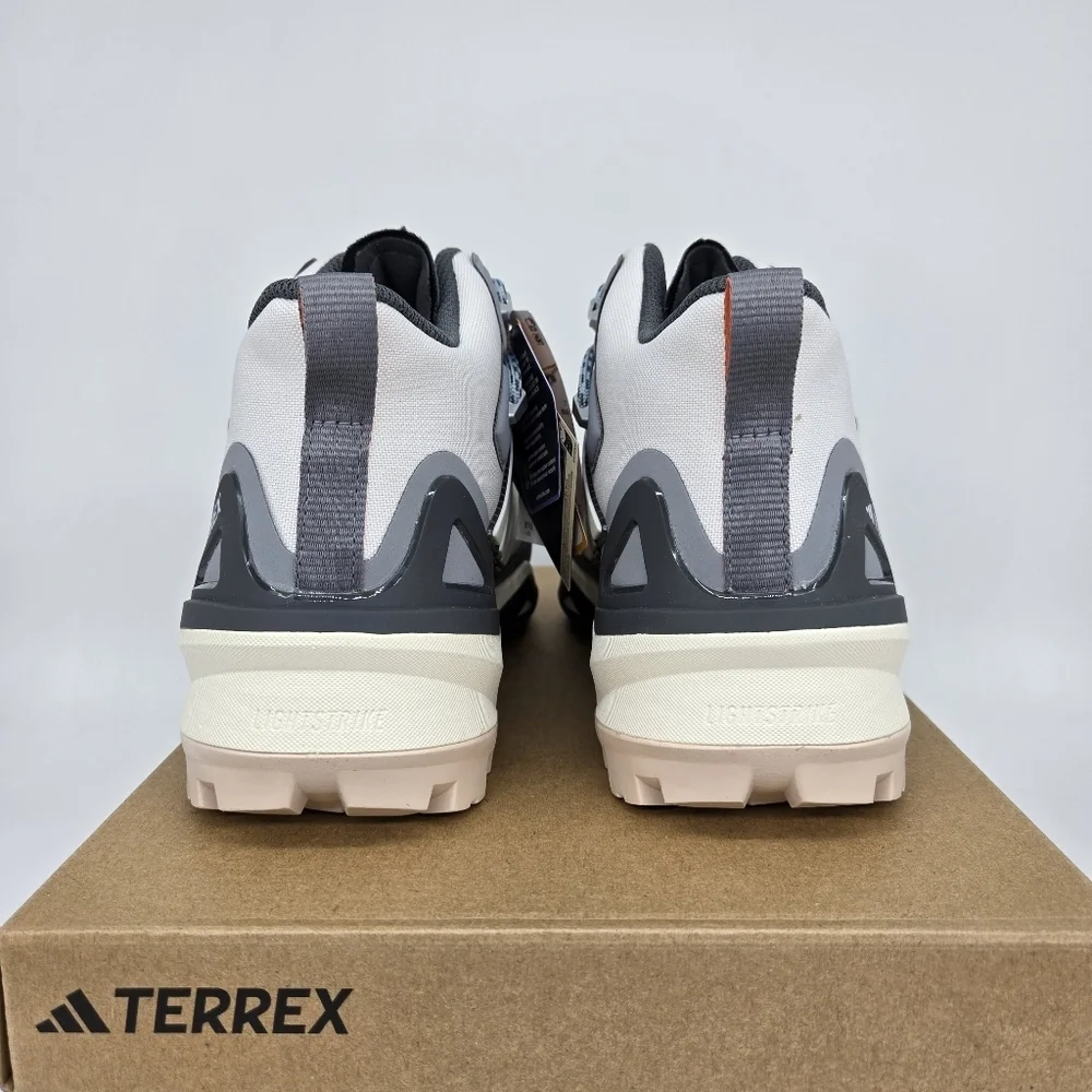 Adidas Terrex Skychaser Mid GORE-TEX 'Grey Off White' Women's Hiking Shoes 8.5